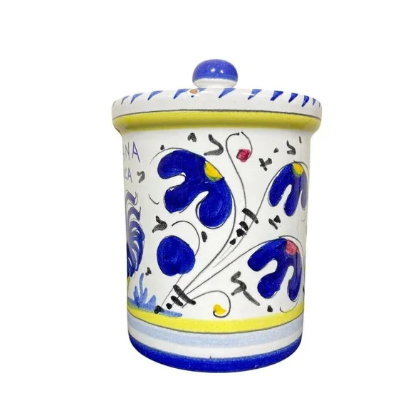 Romana Sambuca Italian Ceramic Jar With Lid - Picture 2 of 10